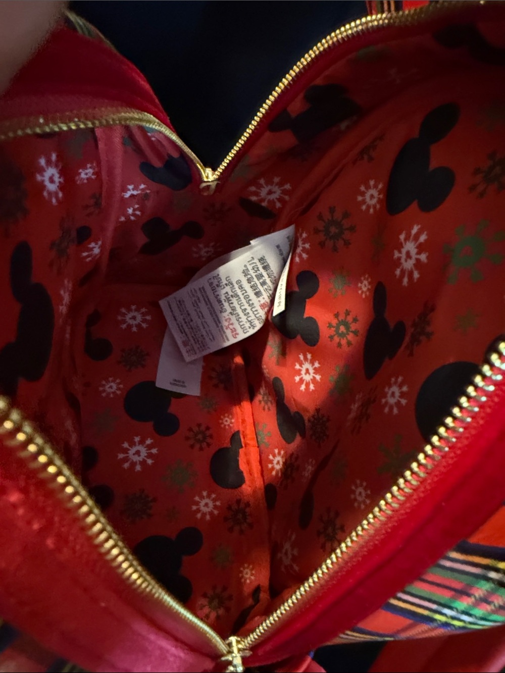 Disney Loungefly Mickey Mouse plaid mini backpack - Picture 4 of 7